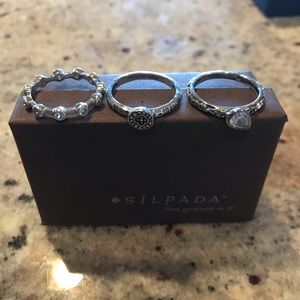 Silpada stackable rings
